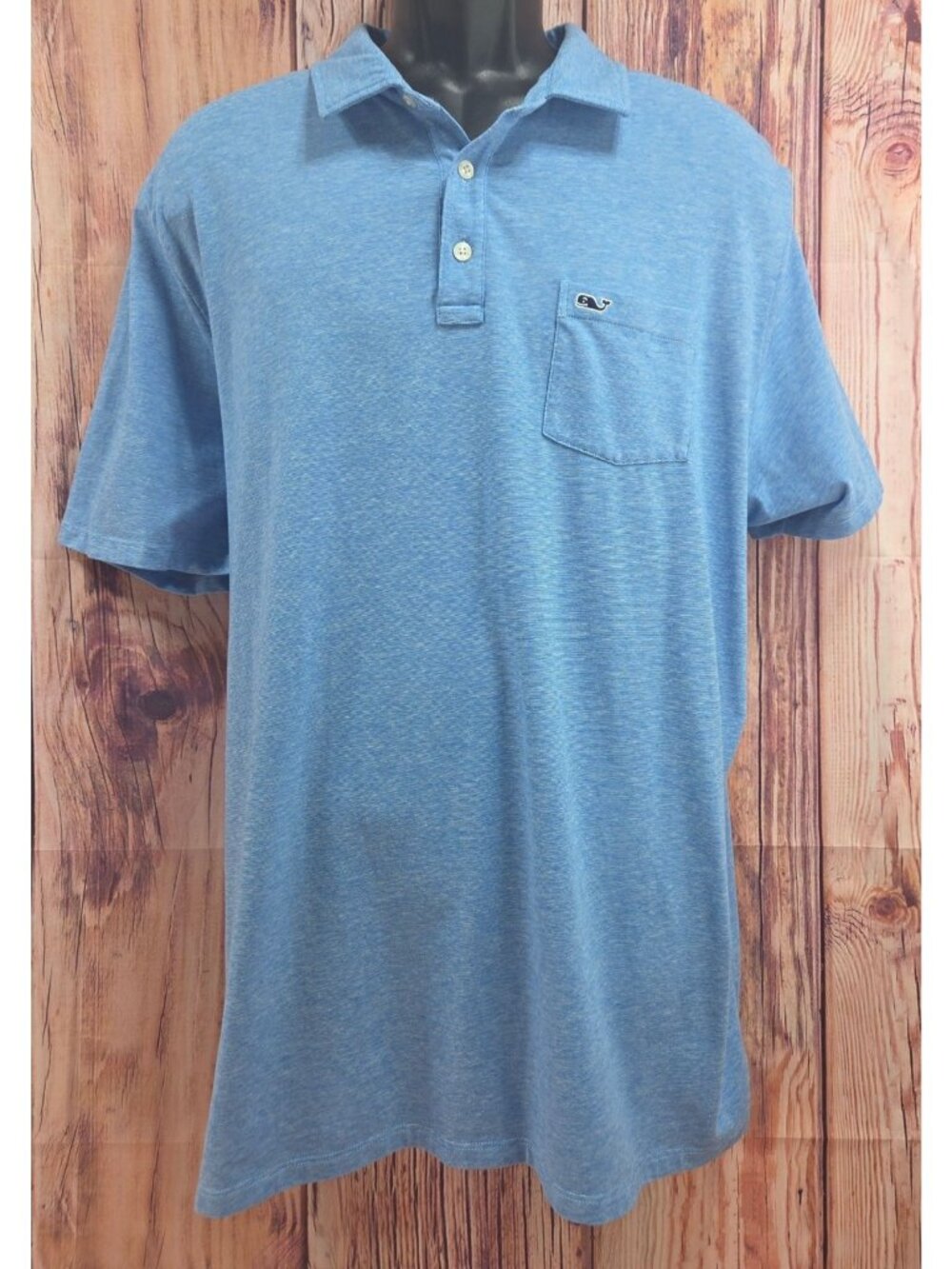 Vineyard Vines Edgartown Mens Blue Heathered Polo XXL